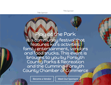 Tablet Screenshot of playatthepark.com